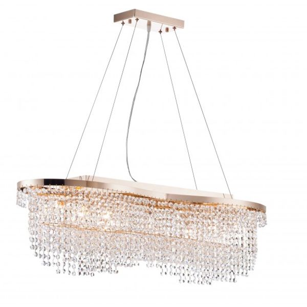 Diamant Crystal Toils Chandelier Gold image 4