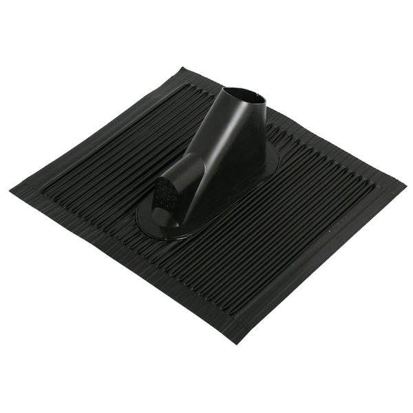 SAT Roof tile with cableentry,45x50cm,Mast:38-60mm,Alu,black image 1