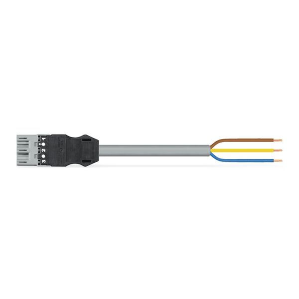 pre-assembled connecting cable;Eca;Plug/open-ended;gray image 1