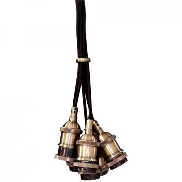 Lamp Holder - E27 - Aluminium - Brass image 1
