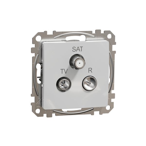 TV/R/SAT Socket intermediate 10db, Sedna, Aluminium image 4