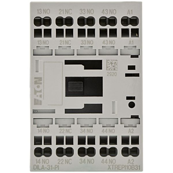 Contactor relay, 24 V DC, 3 N/O, 1 NC, Push in terminals, DC operation image 12