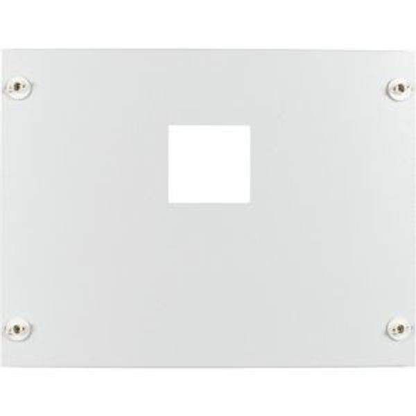 Mounting plate & front plate for H x W = 200 x 600 mm, NZM2, horizontal, with door coupling rotary handle, white image 2