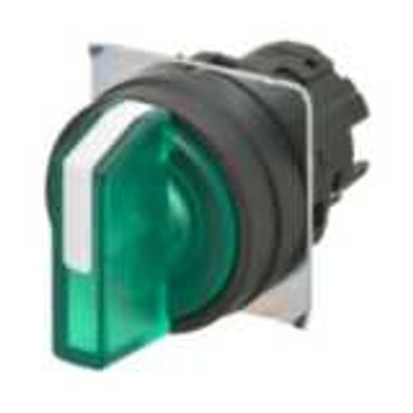 Selector A22NZ 22 dia., 3 position, Lighted, bezel plastic, auto reset image 2