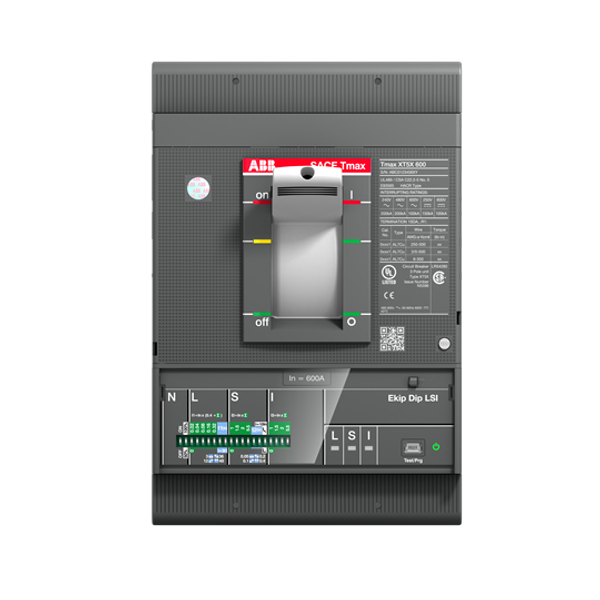 XT5N 600 Ekip Dip LSI In600 3p FF UL/CSA image 1
