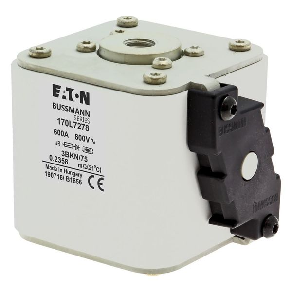 Fuse-link, high speed, 1100 A, AC 800 V, Size 3, 76 x 90 x 141 mm, aR, IEC image 12