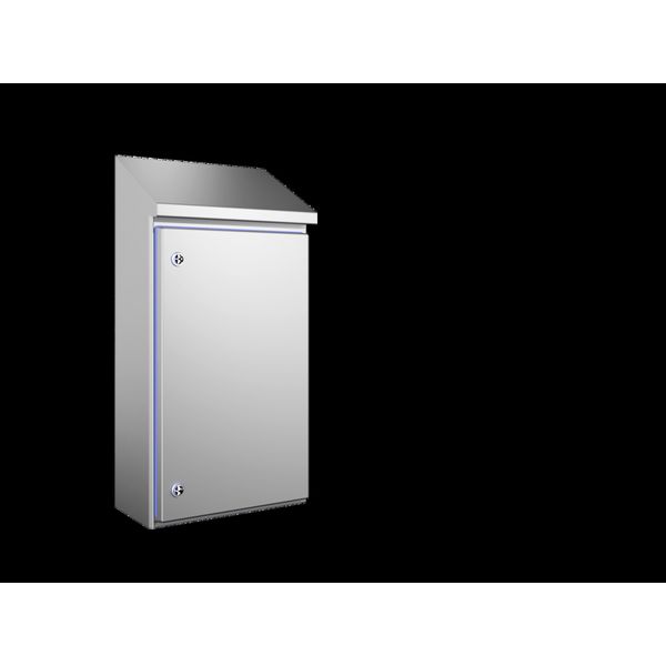 HD Compact enclosure, WHD: 390x650(H1)x769(H2)x210 mm, Stainless steel 1.4301 image 2