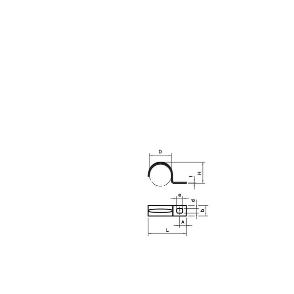 604 13 G Fastening clip single lobe 13mm image 2