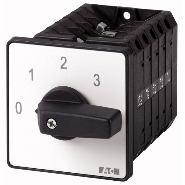 Step switches, T5B, 63 A, flush mounting, 5 contact unit(s), Contacts: 9, 45 °, maintained, Without 0 (Off) position, 1-3, Design number 15150 image 1