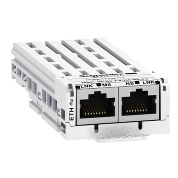 Ethernet/IP, ModbusTCP, MultiDrive-Link communication module - 2RJ 45 image 2