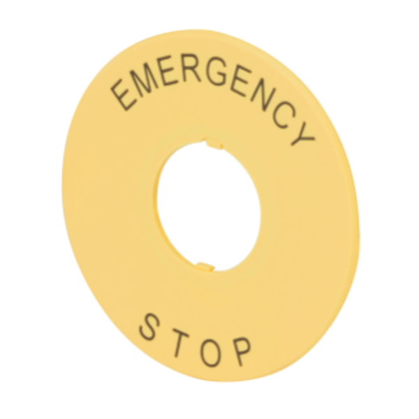 PALTE - MASHROOM-HEAD EMERGENCY BUTTON - ROUND - YELLOW image 1