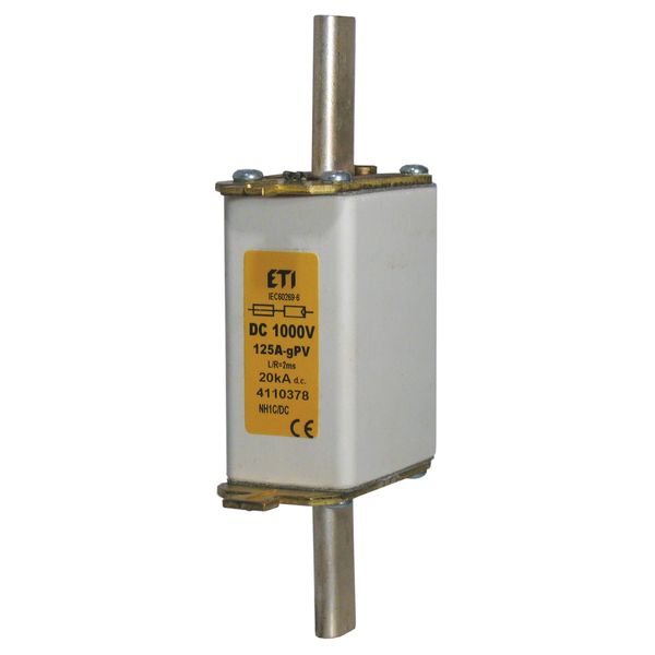 NH1 gR 160A/1000V DC image 1