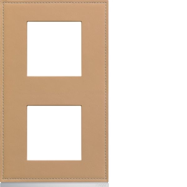 GALLERY FRAME 2x2 F. VERTICAL CORD LEATHER image 1