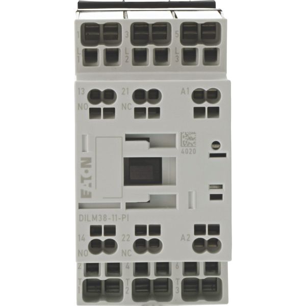 Contactor, 3 pole, 380 V 400 V 18.5 kW, 1 N/O, 1 NC, RDC 24: 24 - 27 V DC, DC operation, Push in terminals image 6