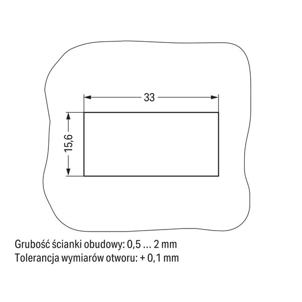 Snap-in socket with protruding mating face 3-pole white image 6