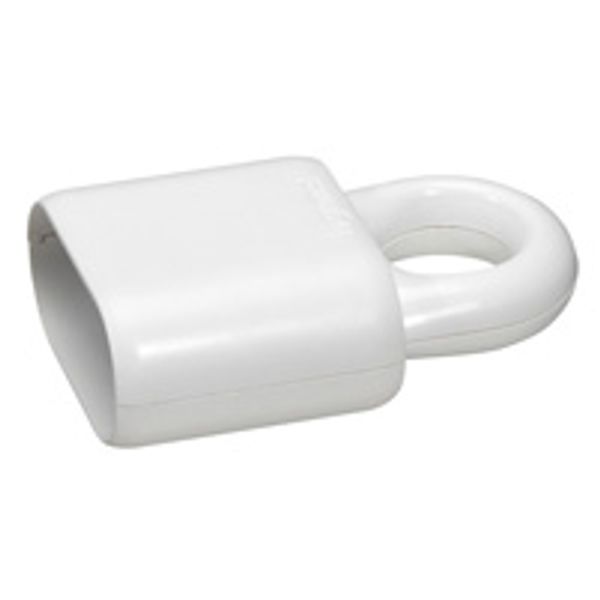 2P extension - 6 A - plastic with extraction ring - white - gencod labelling image 1