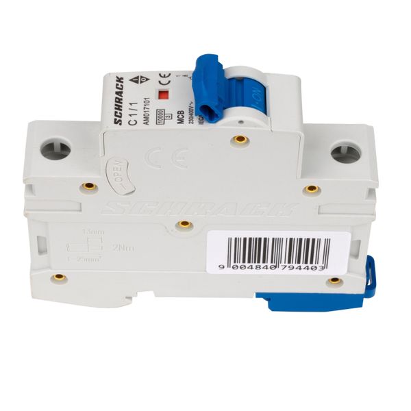 Miniature Circuit Breaker (MCB) AMPARO 10kA, C 1A, 1-pole image 6