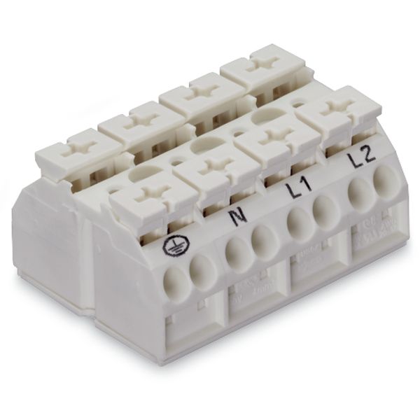 862-1604/999-950 4-conductor chassis-mount terminal strip; suitable for Ex e II applications; without ground contact image 4