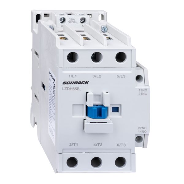 Contactor 3-pole, CUBICO High, 30kW, 65A, 1NO+1NC, 24VAC image 6