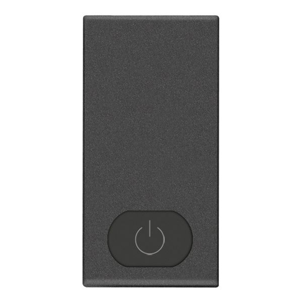 Button 1M switch ON symbol carbon matt image 1
