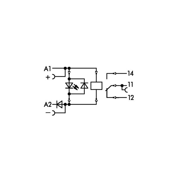 Relay module Nominal input voltage: 24 VDC 1 changeover contact gray image 7