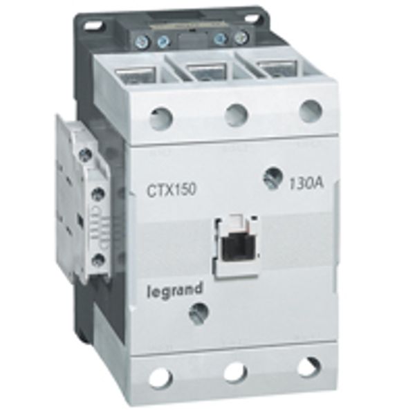 3-pole contactors CTX³ 150 - 130 A - 24 V= - 2 NO + 2 NC - screw terminals image 1