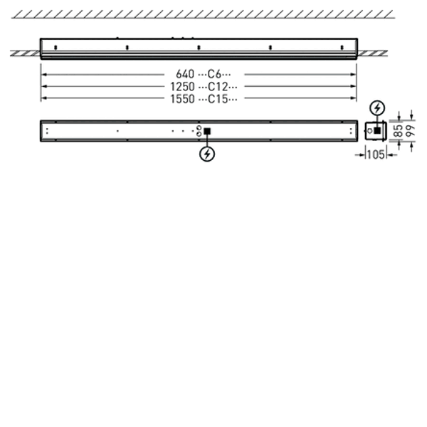 Recessed luminaires 4401 Diffuser White ETDD 24W 3000lm Lambertian (L) IP54 IK05 3 SDCM image 1