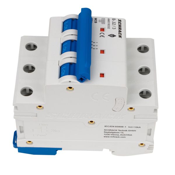 Miniature Circuit Breaker (MCB) AMPARO 10kA, B 32A, 3-pole image 7