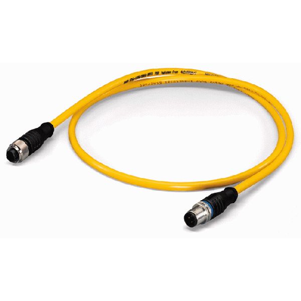 System bus cable for drag chain M12B socket straight M12B plug straigh image 2