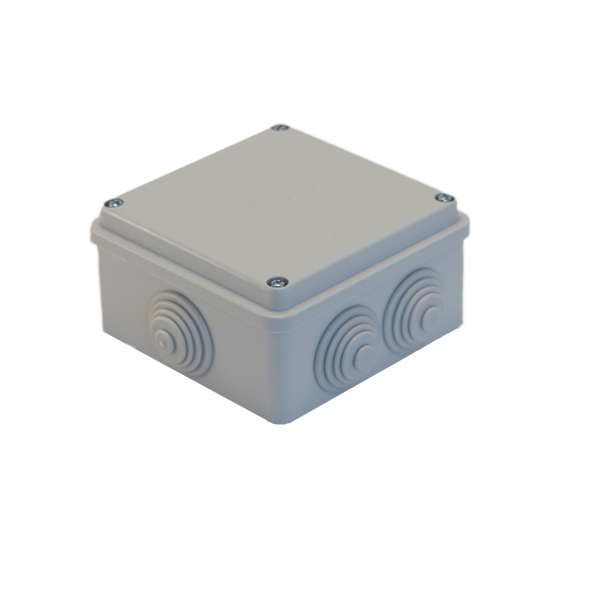 Watertight Junction Box (Screw-on Lid) GREY 100X100 IP54 THORGEON image 1