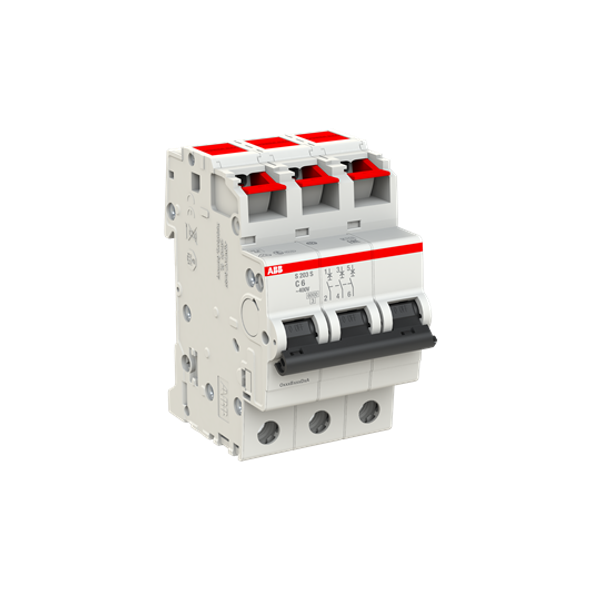 S203S-C6 Miniature Circuit Breaker - 3P - C - 6 A image 2