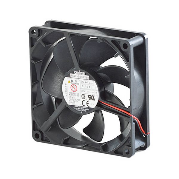 DC Axial fan, plastic blade, frame 92x25, low speed image 1