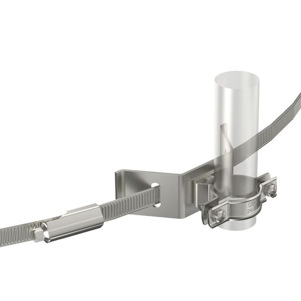 isCon HS 26 VA Cable bracket with tight.strap for  isCon condcutor, grey ¨26mm image 1