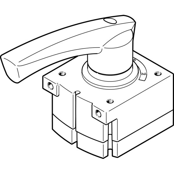 VHER-H-B43E-B-G14 Hand lever valve image 1