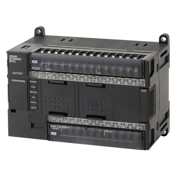 PLC, 24 VDC supply, 24 x 24 VDC inputs, 16 x NPN outputs 0.3 A, 10K st image 2