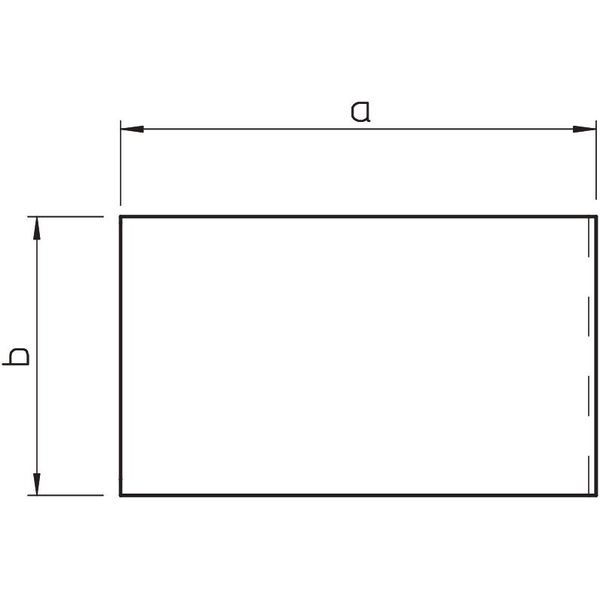 WDK HE80170LGR End piece  80x170mm image 2