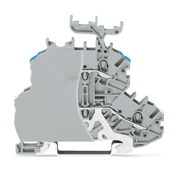 Double-deck terminal block Shield/through terminal block with end plat image 1