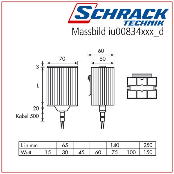 Heater 15W 12-24V AC/DC image 3