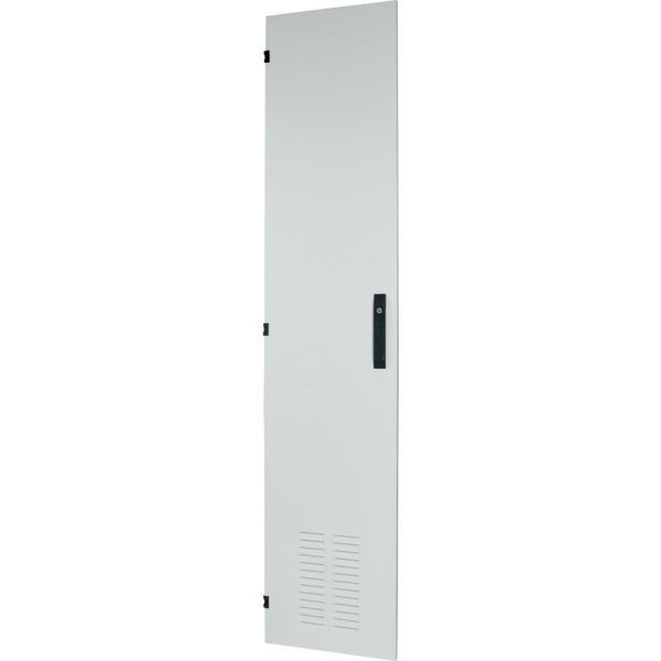 Section wide door, ventilated, left, HxW=2000x425mm, IP42, grey image 2