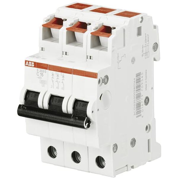 S203S-C8 Miniature Circuit Breaker - 3P - C - 8 A image 1