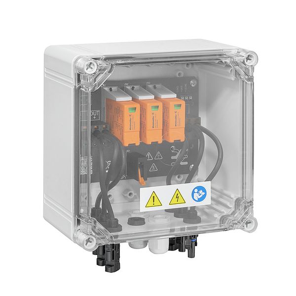 Combiner Box (Photovoltaik), 1100 V, 1 MPP, 2 Inputs / 1 Output per MP image 1
