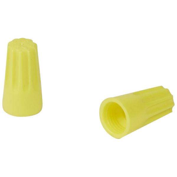 Connector without screw - Capvis cap - capacity 4 mm² - yellow - box image 2