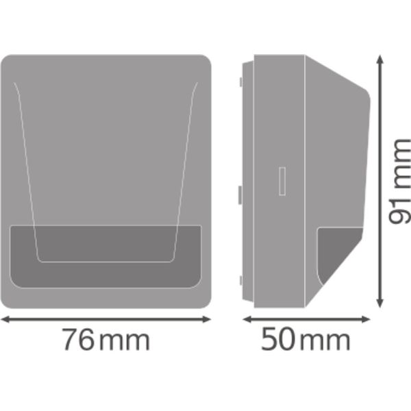 SENSOR WALL 180DEG IP55 WT image 5