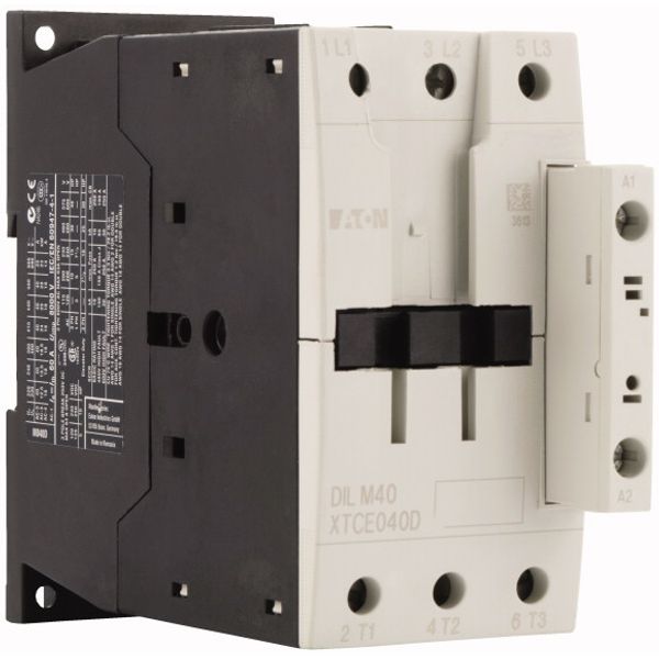 Contactor, 3 pole, 380 V 400 V 18.5 kW, RDC 240: 200 - 240 V DC, DC operation, Screw terminals image 4