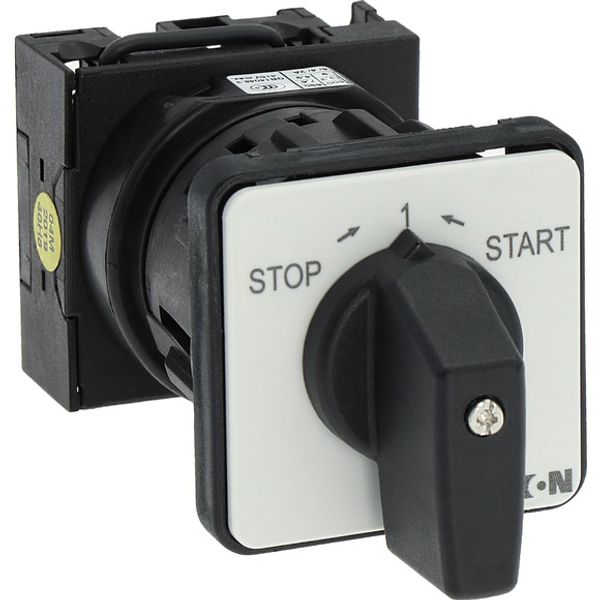 ON-OFF button, T0, 20 A, center mounting, 1 contact unit(s), Contacts: 2, 45 °, momentary, With 0 (Off) position, with spring-return, STOP>I image 8