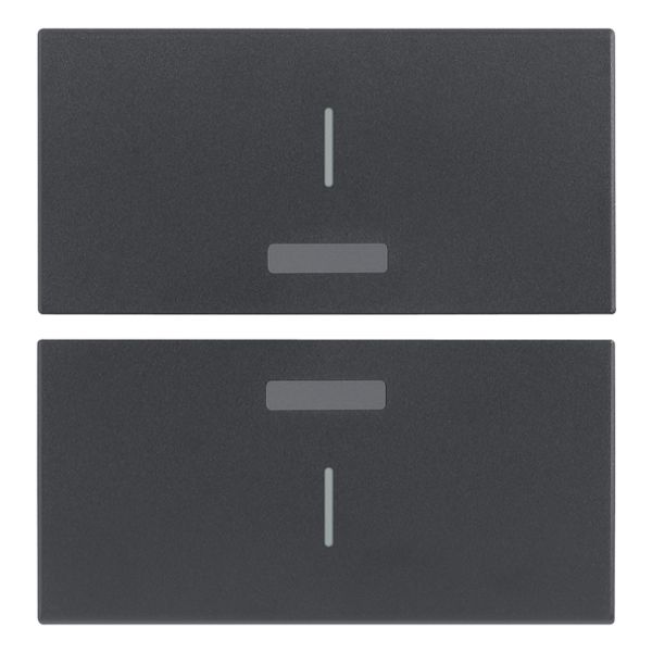 Two half-buttons 2M I symbol grey image 1