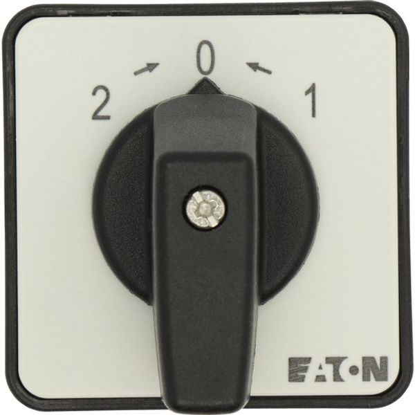 Universal control switches, T0, 20 A, center mounting, 3 contact unit(s), Contacts: 6, Spring-return from positions 1 and 2, 45 °, momentary, 2>0 image 4