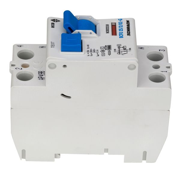 Residual current circuit breaker 25A, 2-p, 100mA, type AC,G image 8