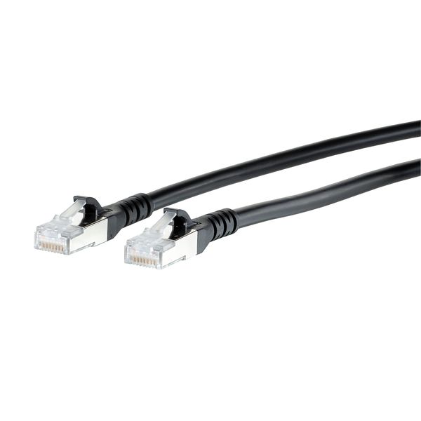 Patch cord Cat.6A AWG 26 5.0 m black image 1