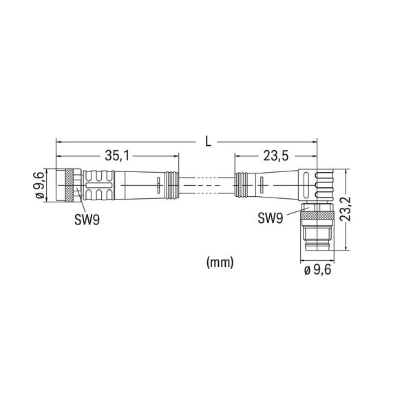 Sensor/Actuator cable M8 socket straight M8 plug angled image 8